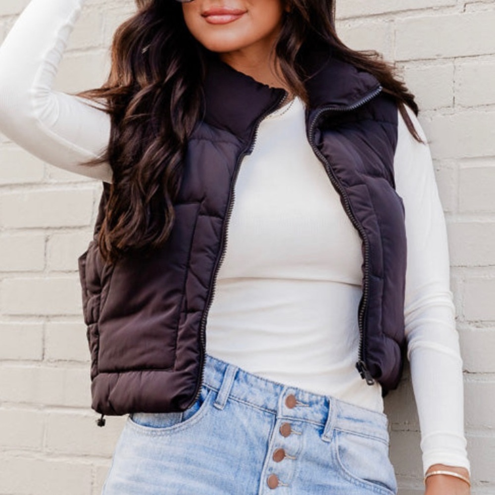 Black Puffer Vest